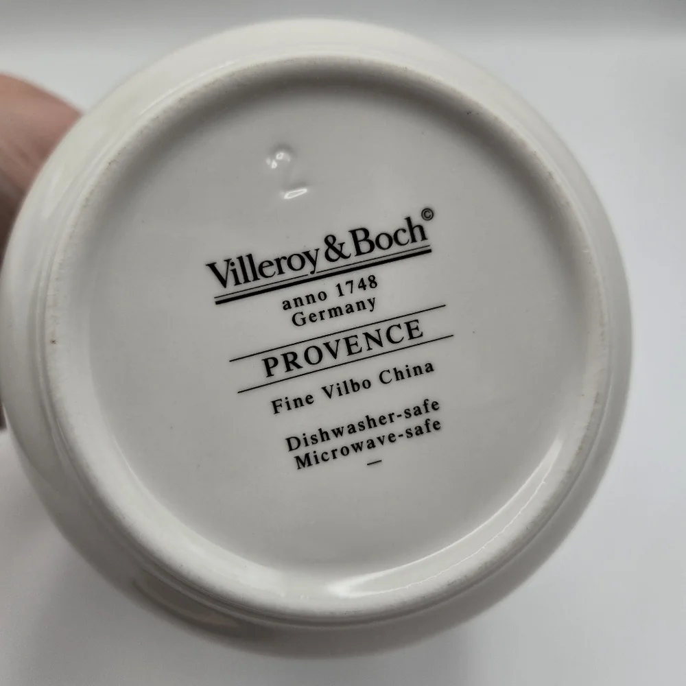 Vintage Villeroy & Boch Provence Set Of 2 Storage Jars w/ Lid Canisters Germany
